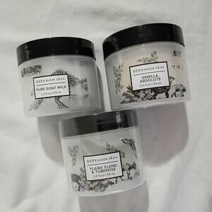 Set of 3-Beekman 2 oz Whipped Body Cream Ylang Ylang & Tuberose Vanilla Absolute